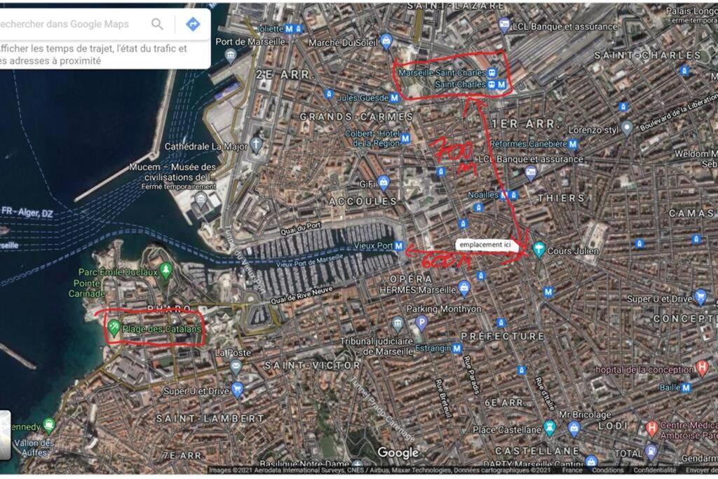 le T3 à 600mètre du vieux port proche de la gare Marselha Exterior foto
